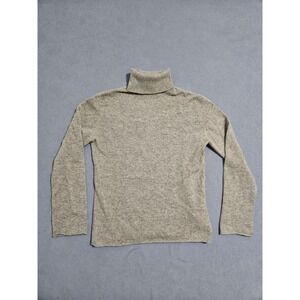 Neiman Marcus 100%‎ Cashmere Turtleneck Sweater Light Grey Women's Size S